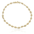 Pulsera Oro 18K Calabrote Hueca 4mm