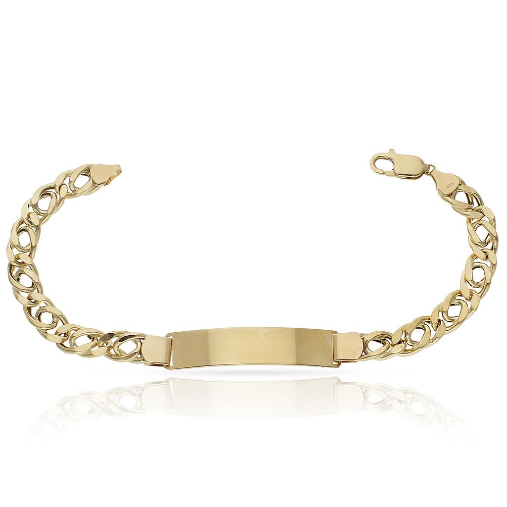 Pulsera Oro 18KL Barbada Doble