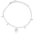 Pulsera Plata 925mm Estrella + Circonitas
