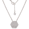 Gargantilla Oro Blanco 18Kl Hexagono