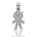 Colgante Plata 925 Niño con Circonitas