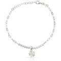 Pulsera Plata 925 Trébol de la Suerte + Circonitas