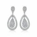 Pendientes Plata 925mm Lágrima Circonitas