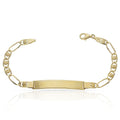 Pulsera Oro 18KL Fundida Placa