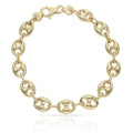 Pulsera Oro 18Kl Hueca Calabrote - 9mm