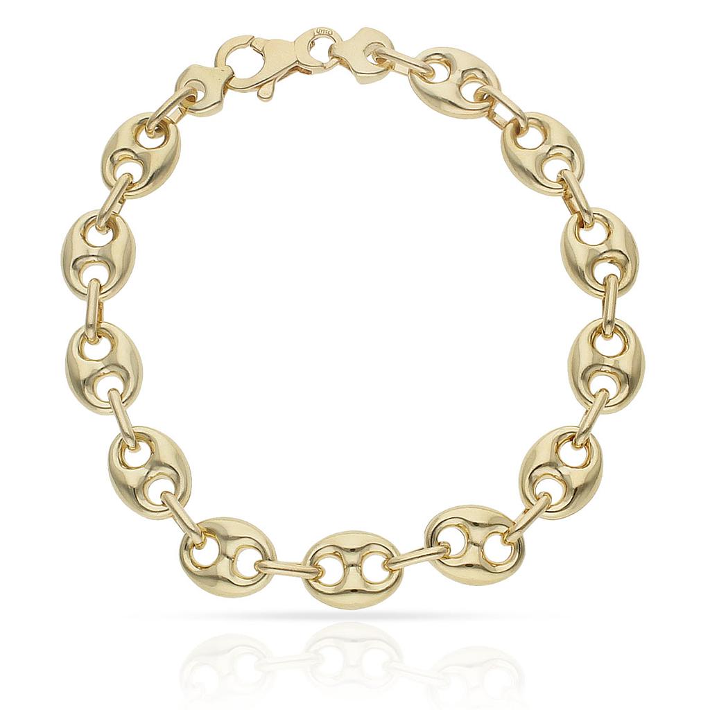 Pulsera Oro 18Kl Hueca Calabrote - 9mm