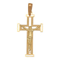 Cruz Oro 18K Calada con Cristo 16x28mm