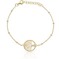 Pulsera Plata Chapada en Oro Árbol de la Vida