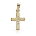 Cruz Oro 18KL con Circonitas - 11x17mm