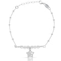 Pulsera Plata 925 Estrella + Perlas