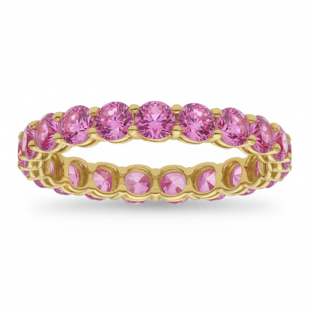 Sortija Oro 18K Infinity Arcoíris
