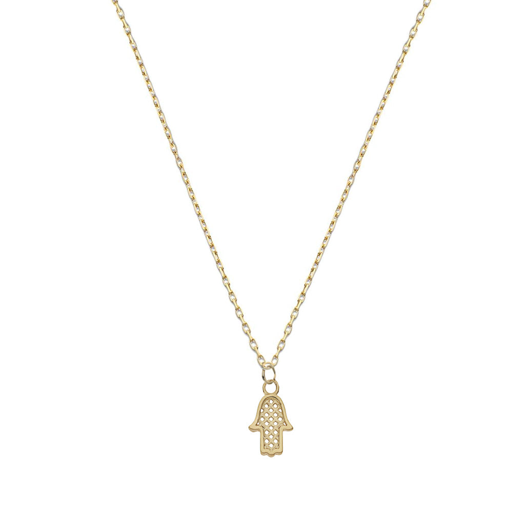 Gargantilla Oro 18K Mano de Fátima Calada