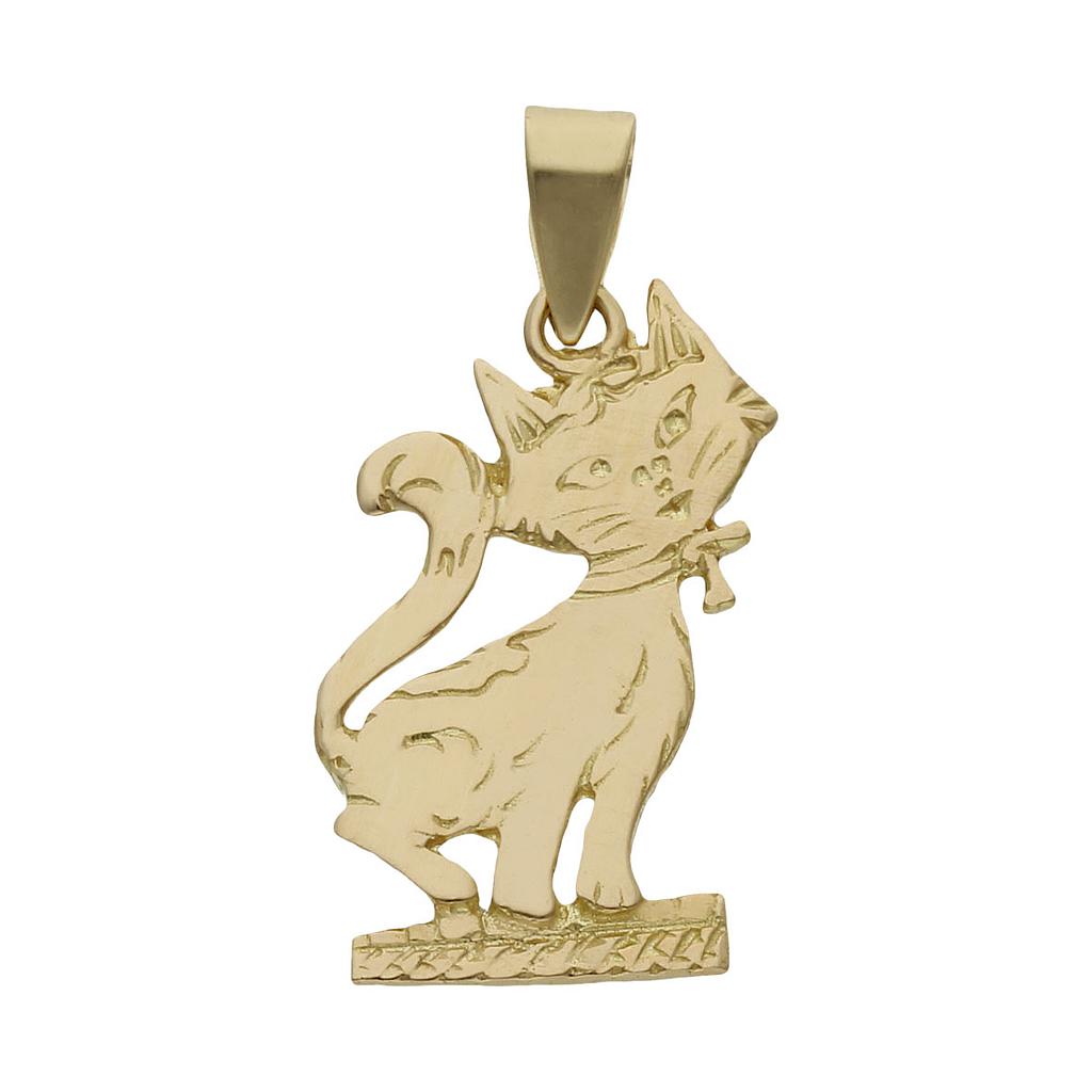 Colgante Oro 18K Gato