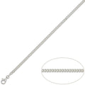 Cadena Plata 925 Barbada Maciza 3mm