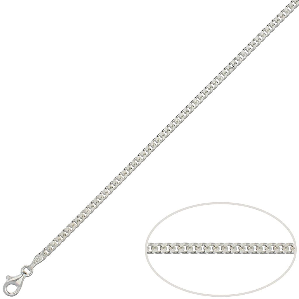 Cadena Plata 925 Barbada Maciza 3mm