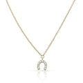 Gargantilla Oro 18K Herradura Circonitas