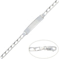 Pulsera con Placa Plata 925mm - 5mm