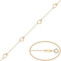 Pulsera Oro 18Kl - 4 Corazones