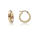 Aros Oro 18K Ondas 10mm