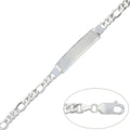 Pulsera con Placa Plata 925mm - 7mm