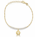 Pulsera Plata Chapada en Oro Árbol de la Vida y Circonitas