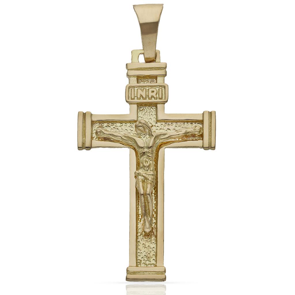 Cruz Oro 18KL con Cristo - 24x41mm