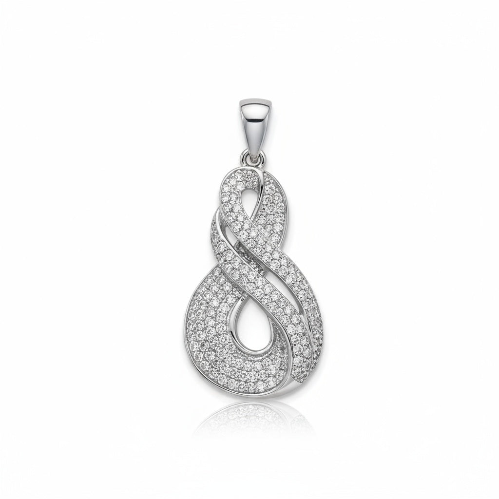 Colgante Plata 925 Circonitas 17x34mm