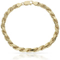 Pulsera Salomónica Tallada Oro 18K 5.50mm
