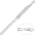 Pulsera con Placa Plata 925mm - 6,50mm