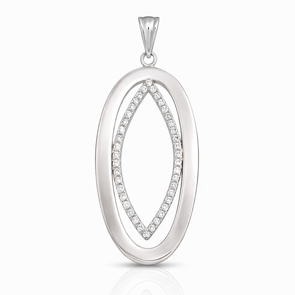 Colgante Plata 925 Oval Circonitas