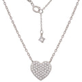 Gargantilla Oro Blanco 18Kl Corazon