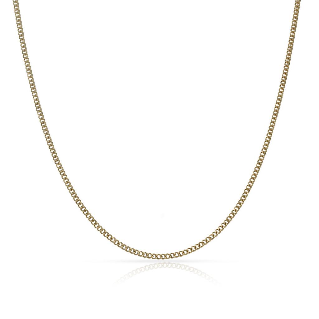 Cadena Oro 18K Barbada Maciza - 1MM