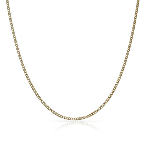 Cadena Oro 18K Barbada Maciza - 1MM