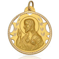 Medalla Oro 18Kl Sagrado Corazon - 24mm