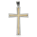 Cruz Oro 18KL Bicolor - 26x40mm