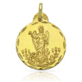 Medalla Oro 18Kl San Rafael - 19mm