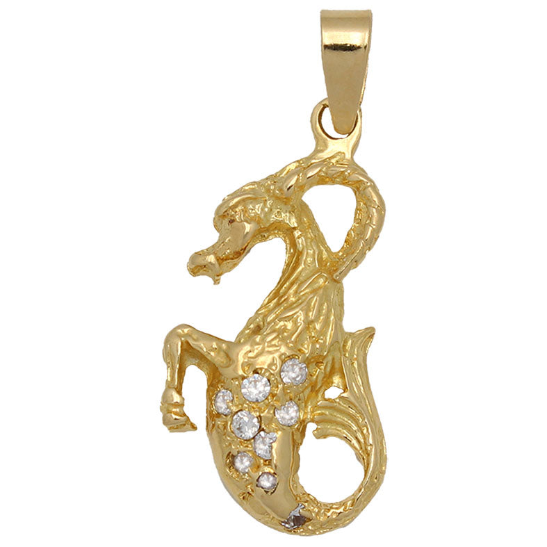 Colgante Oro 18KL Horóscopo Capricornio con Circonitas