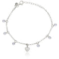 Pulsera Plata 925 Corazón + Circonitas