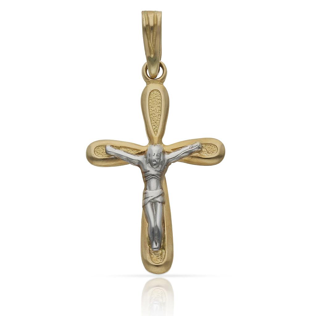 Colgante Oro 18k Cristo Blanco