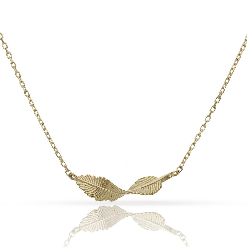 Gargantilla Oro 18K Pluma