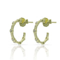Aros Plata Chapada Oro con Circonitas 8mm