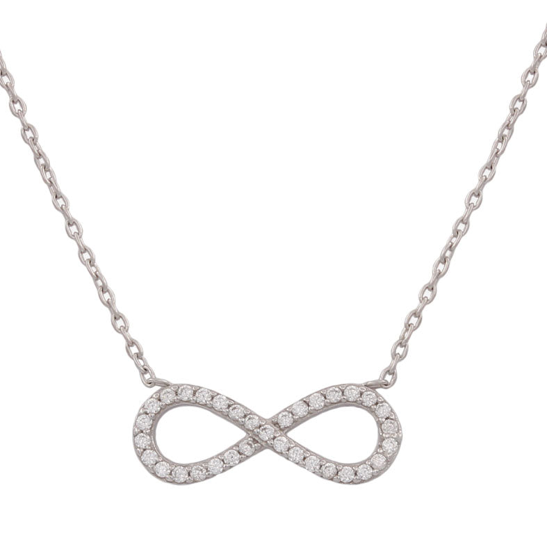 Gargantilla Oro Blanco 18Kl Infinito Circonitas