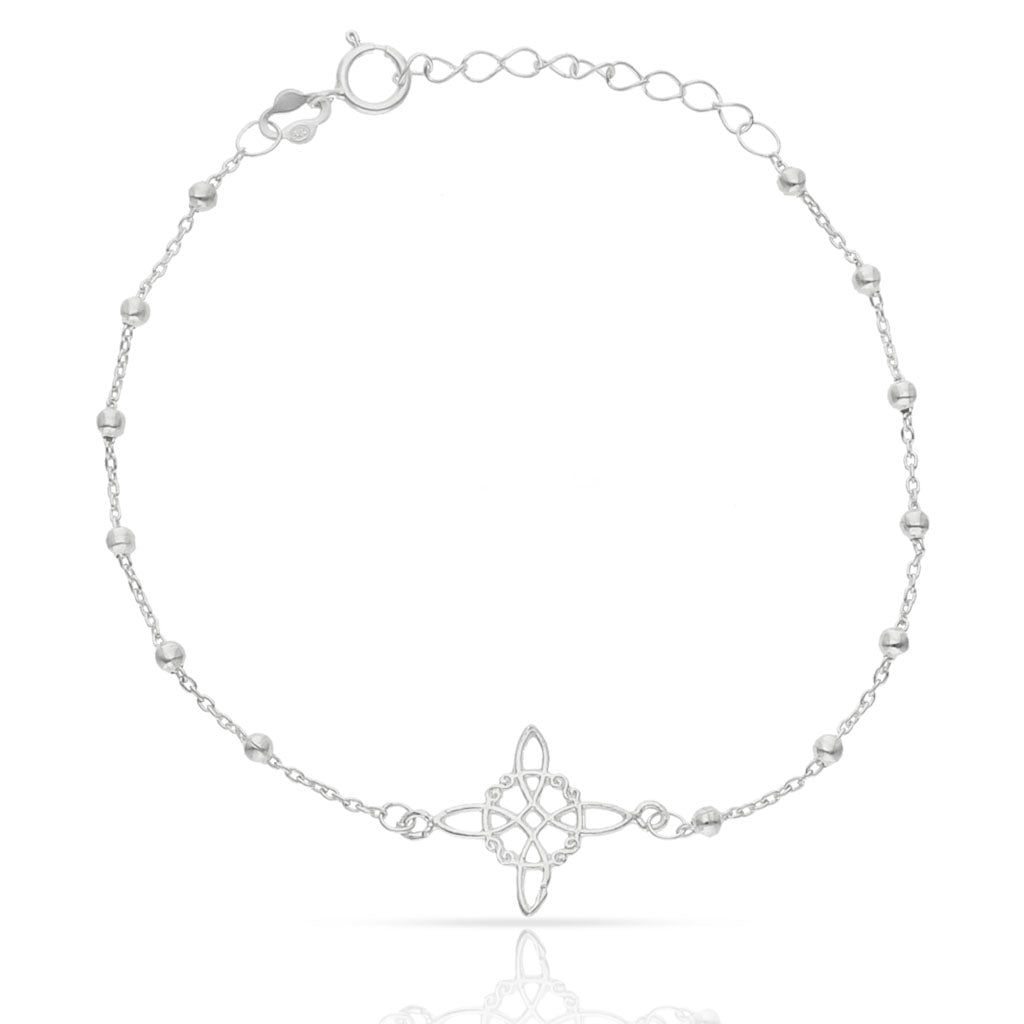 Pulsera Plata 925 Nudo de Bruja
