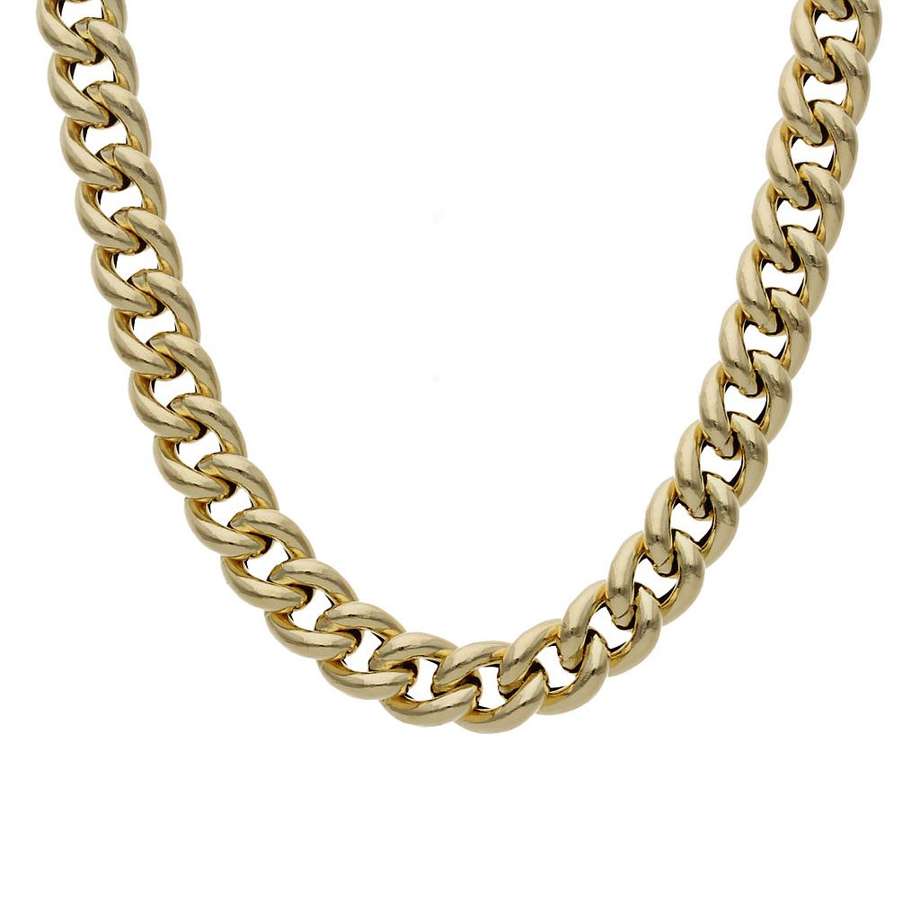 Collar Oro 18Kl Barbado Hueco 7mm
