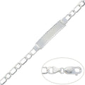 Pulsera con Placa Plata 925mm - 6,50mm