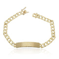 Pulsera Oro 18KL Maciza Placa