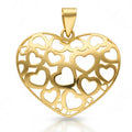 Colgante Oro 18K Corazón Calado Grande