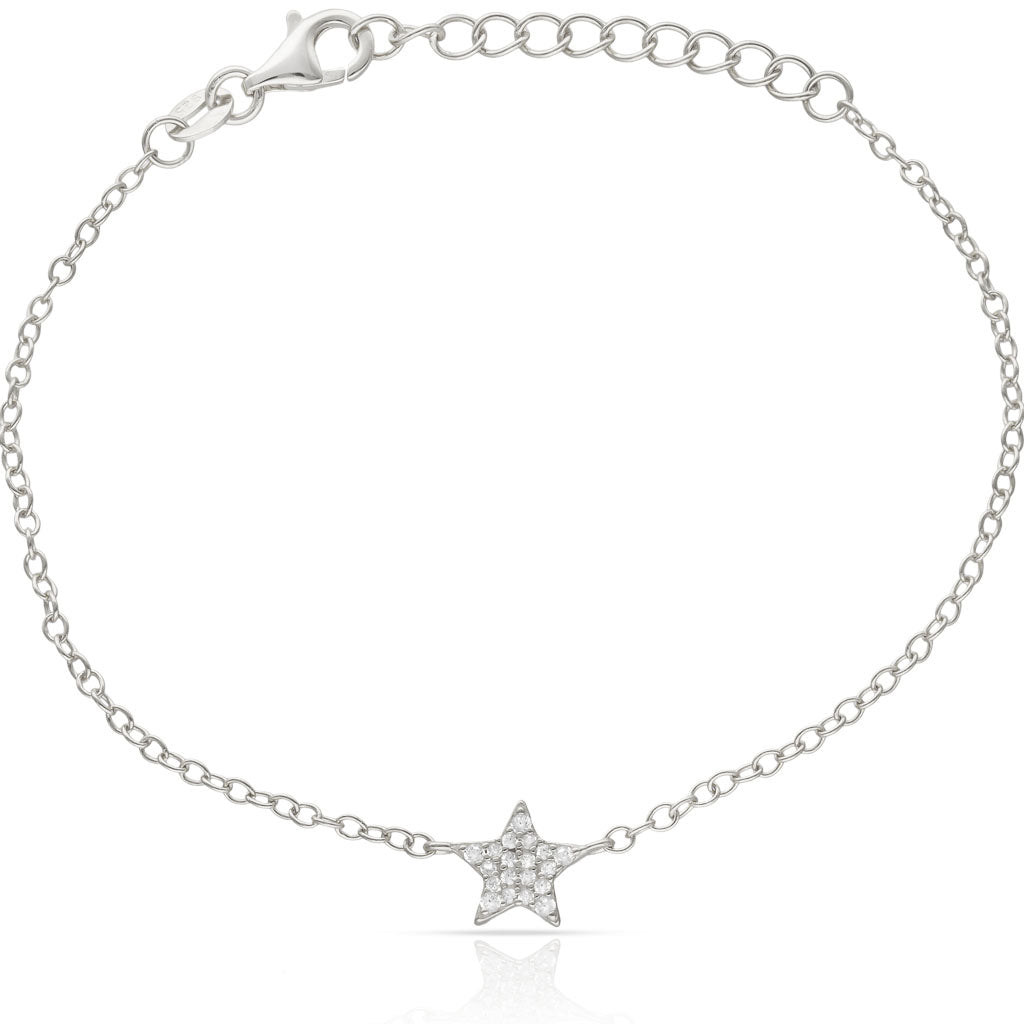 Pulsera Plata 925mm Estrella Circonitas