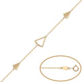 Pulsera Oro 18Kl 3 Triángulos