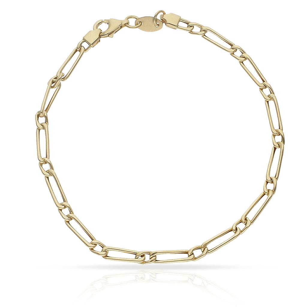 Pulsera Oro 18Kl Hueca 1x1 3mm